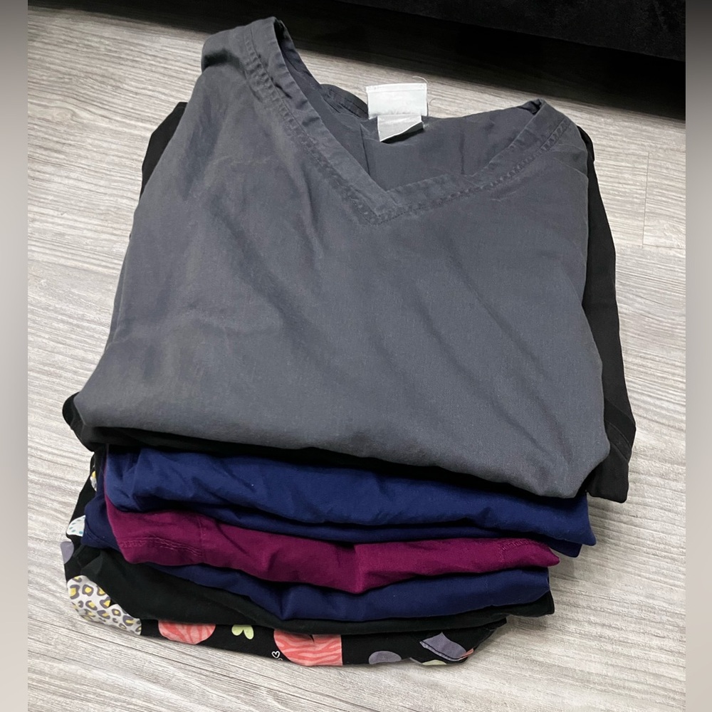 Large set of women’s scrub tops 8